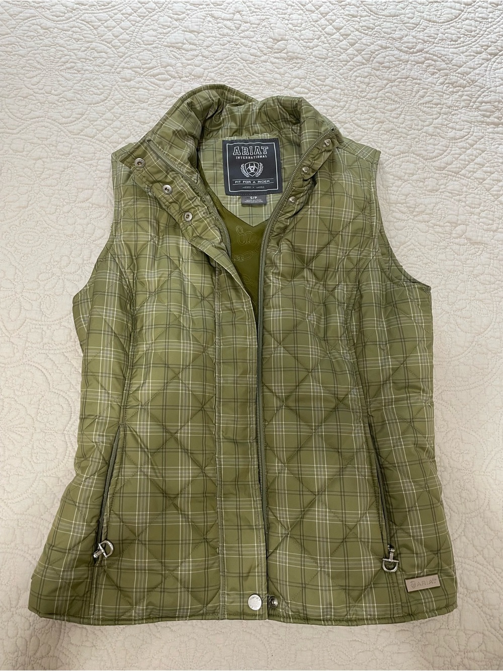 Ariat Olive Quilted Vest